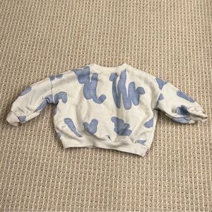 Zara Blue and White Toddler Sweatshirt